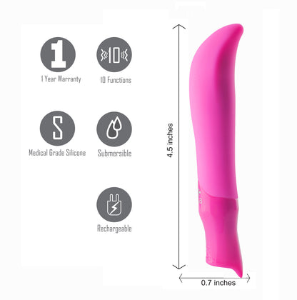 Maddie Silicone G-Spot Vibrator - Pink