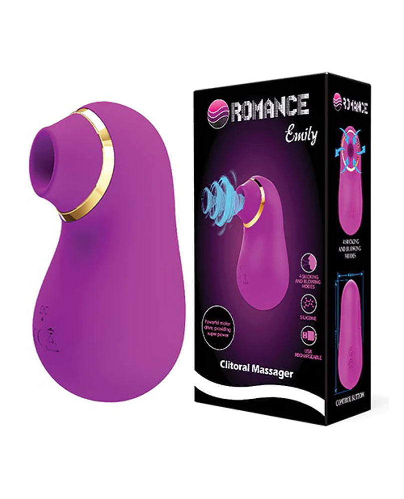 Pretty Love Romance Emily Sucking Clitoral  Massager - Fuchsia