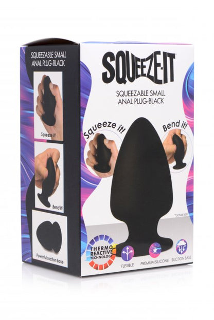 Squeezable Silicone Anal Plug - Small