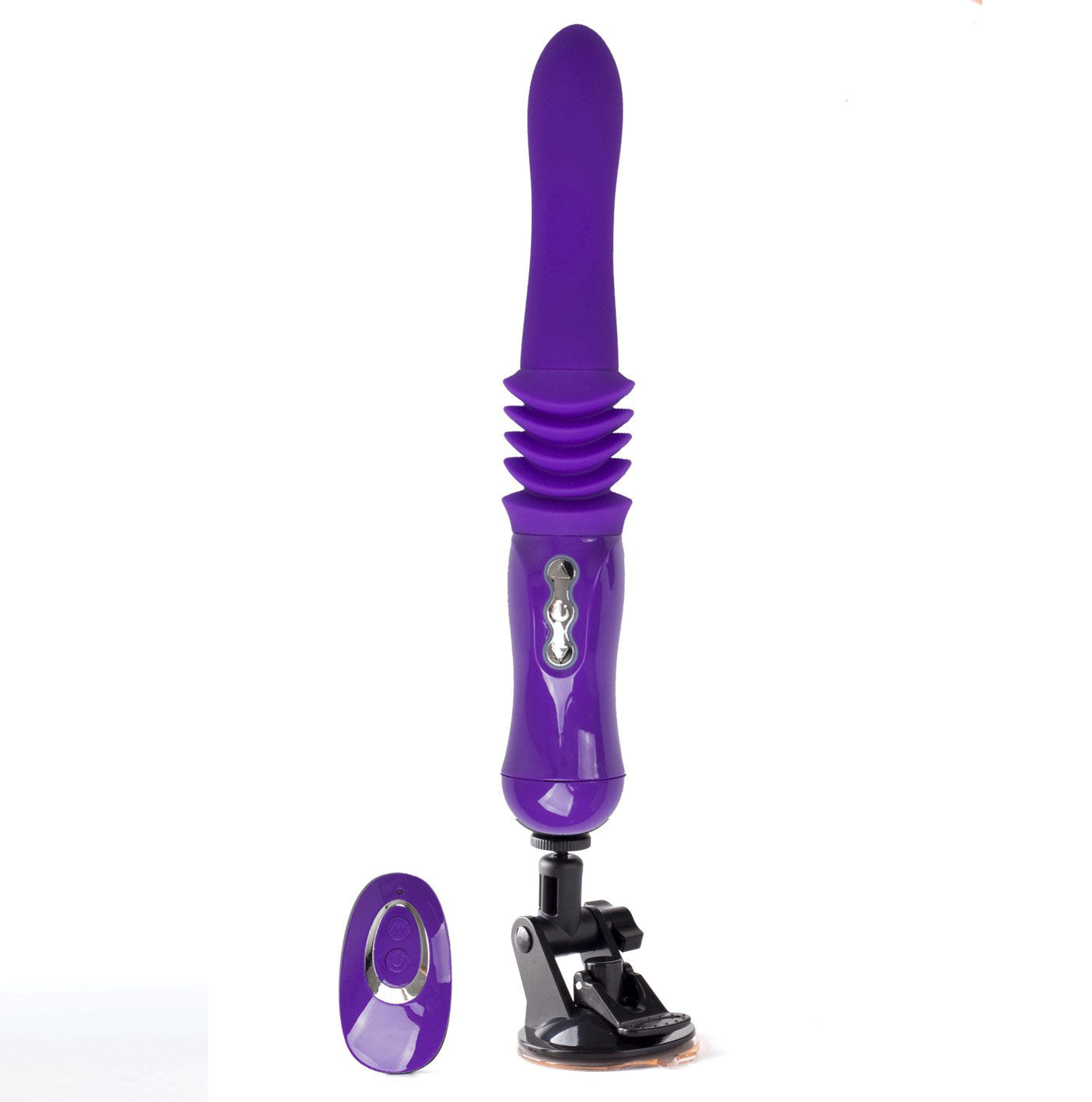 Monroe USB Rechargeable Silicone Thrusting  Portable Love Machine - Purple