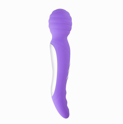 Zoe Twisty Dual Vibrating Pleasure Wand - Purple