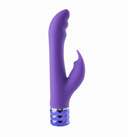 Hailey 10-Function Vibrating Rechargeable Dual  Vibe - Purple