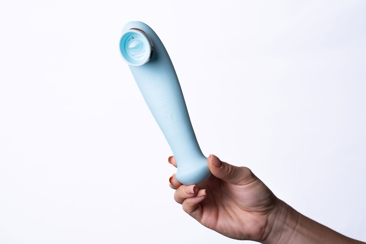 Destiny 15-Function Rechargeable Vibrating -  Suction Wand - Blue