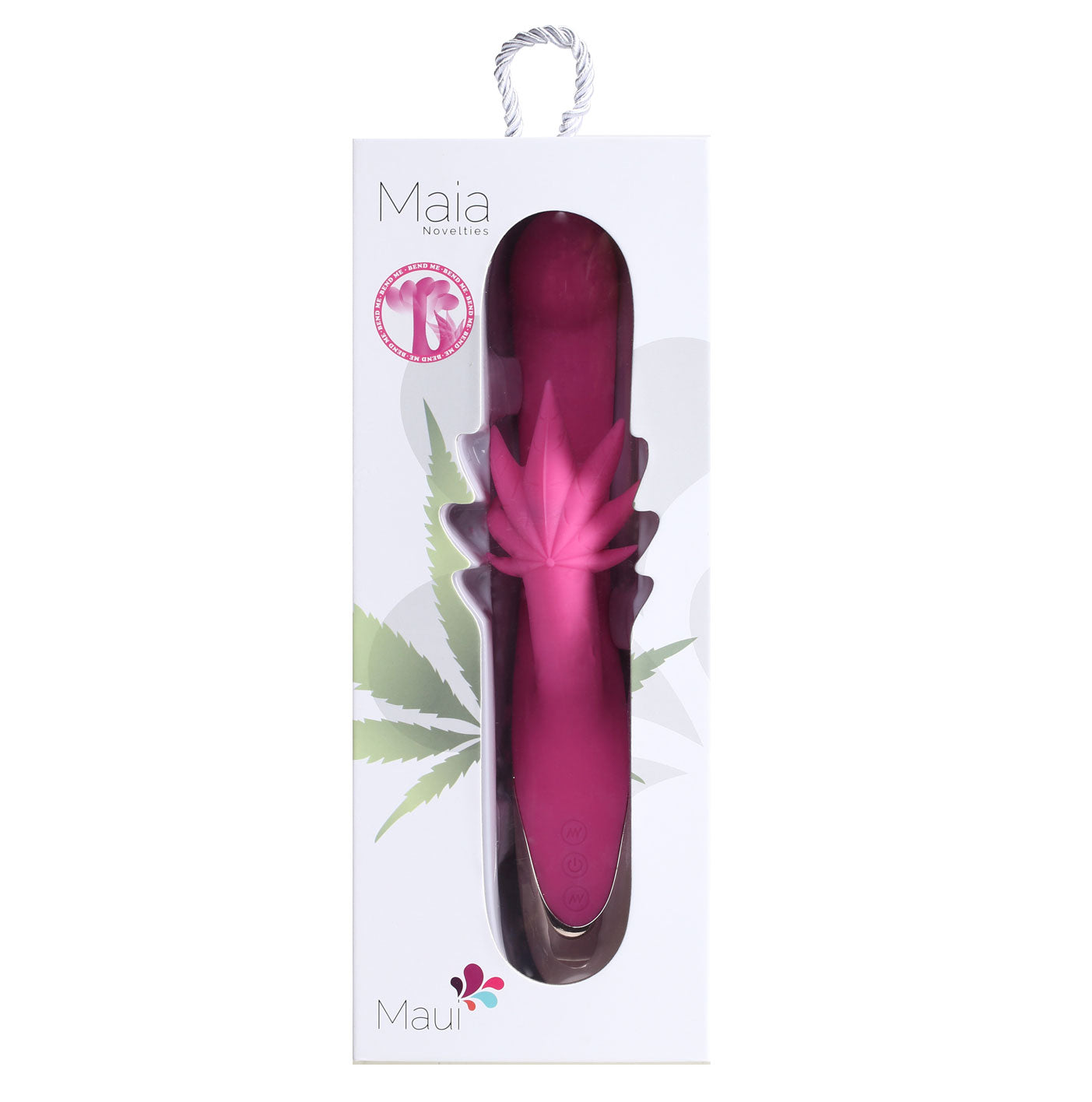 Maui 420 Series - Dual Motor G-Spot Pot Leaf - Rechargeable Vibrator - Pink