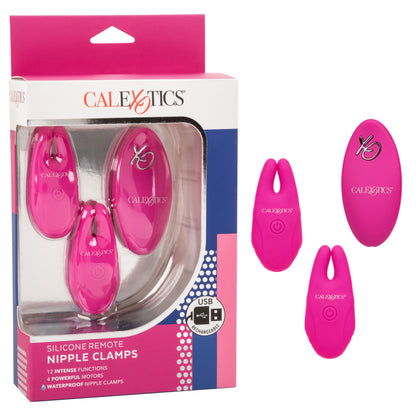 Silicone Remote Nipple Clamps - Pink