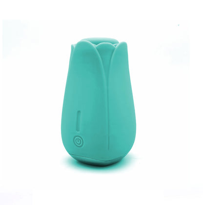 Tulip Pro 15-Function Suction Vibe With Wireless  Charging - Teal Blue