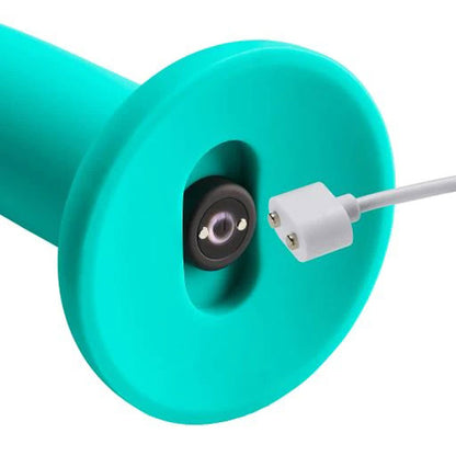 Ergo Super Flexi II Dong Soft and Flexible Liquid  Silicone With Vibrator - Teal