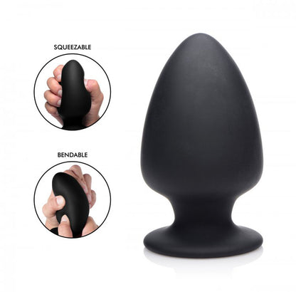 Squeezable Silicone Anal Plug - Small