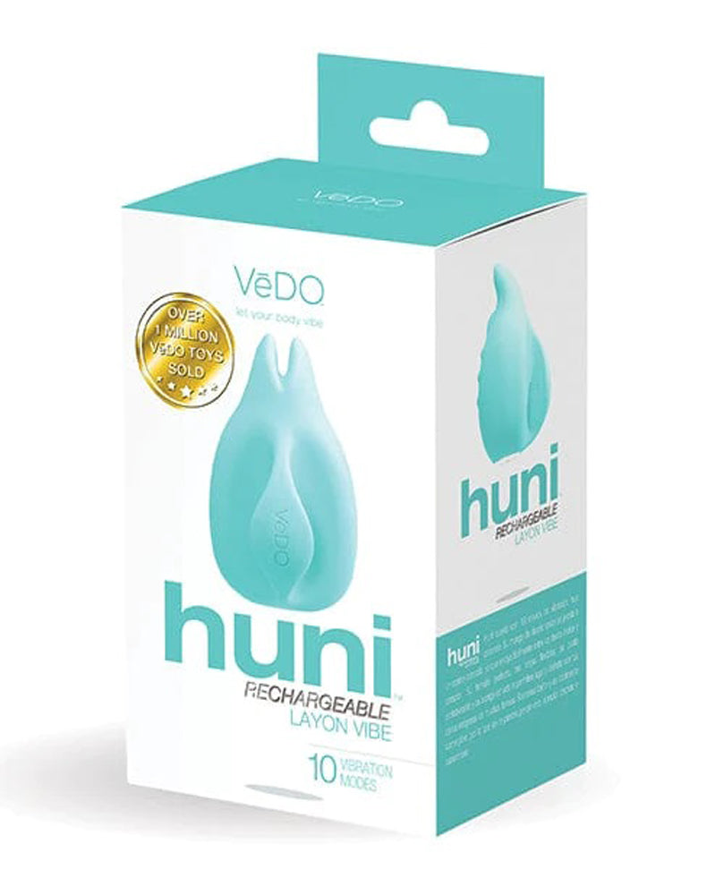 Huni Rechargeable Finger Vibe - Tease Me Turquoise