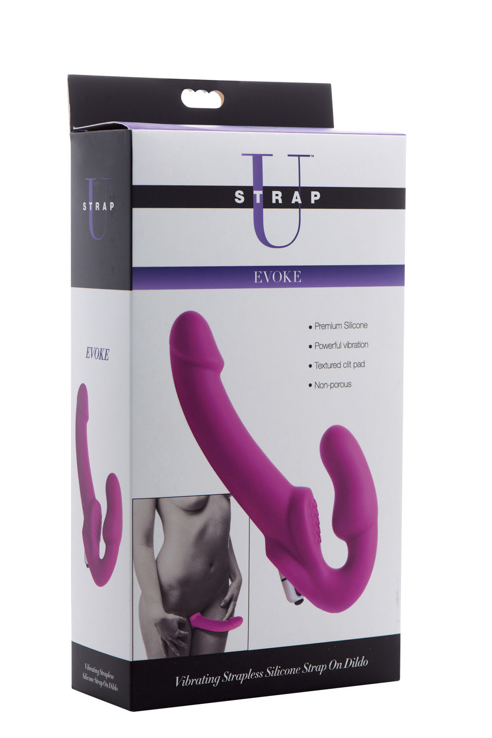 Evoke Vibrating Strapless Silicone Strap-on Dildo