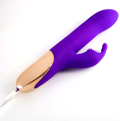 Karlin USB Rechargeable 10-Function Rabbit Vibrator - Purple