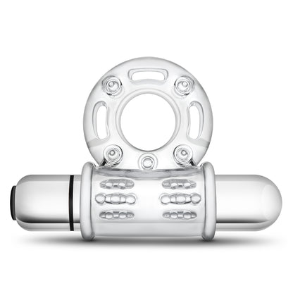 Stay Hard 10 Function Vibrating Bull Ring - Clear BL-77912